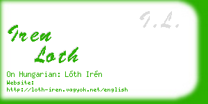 iren loth business card